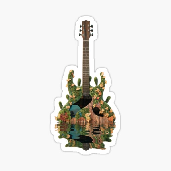 Guitar instrument - Musical Notes - music Sticker