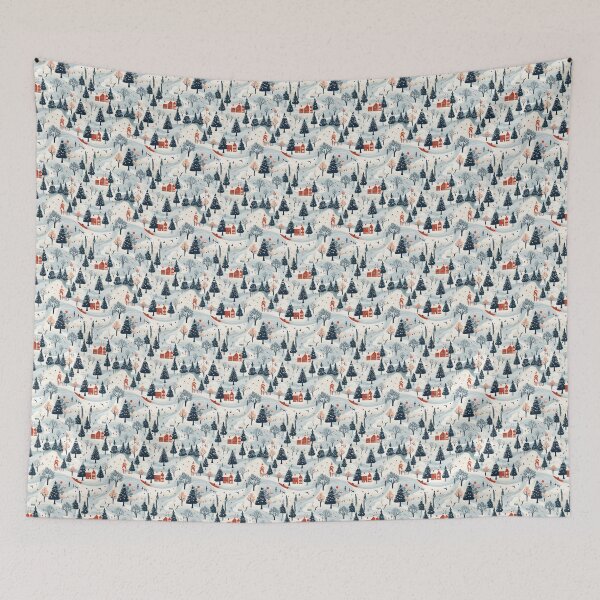 Item preview, Snowy Serenity: Ethereal Christmas Art for Cozy Interiors designed and sold by Moisky Patterns.