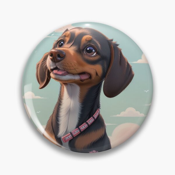 Item preview, Cute Dachshund dog beautiful dream like artwork designed and sold by Tio-Tecun.