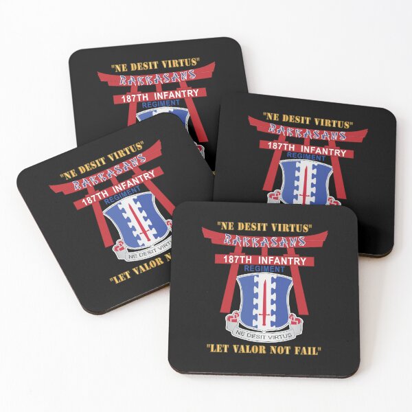 Item preview, Army - 187th Infantry Regiment - Torii, Rakkasans, Let Valor Not Fail, English, Latin X 300 designed and sold by Military Insignia Products.