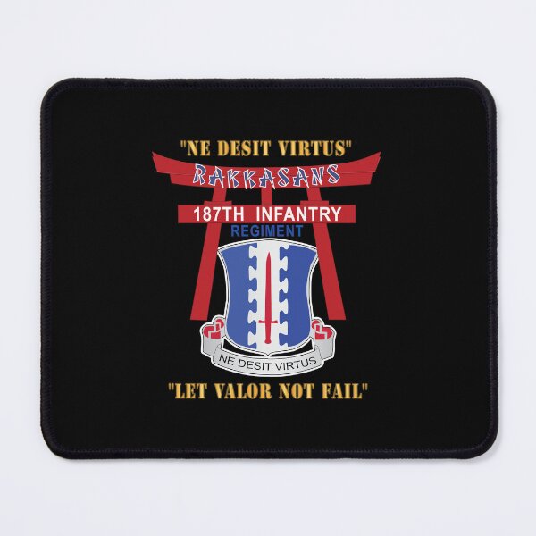 Item preview, Army - 187th Infantry Regiment - Torii, Rakkasans, Let Valor Not Fail, English, Latin X 300 designed and sold by Military Insignia Products.