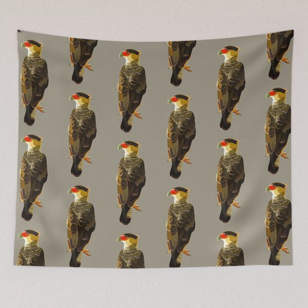 Item preview, C is for Carcara,Caracara – Bold South American Bird of Prey designed and sold by PrettylittlepastelUk.