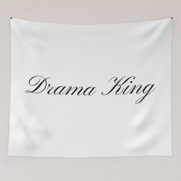 Item preview, Chic Drama King Calligraphy Design in Black  designed and sold by KikiValley.