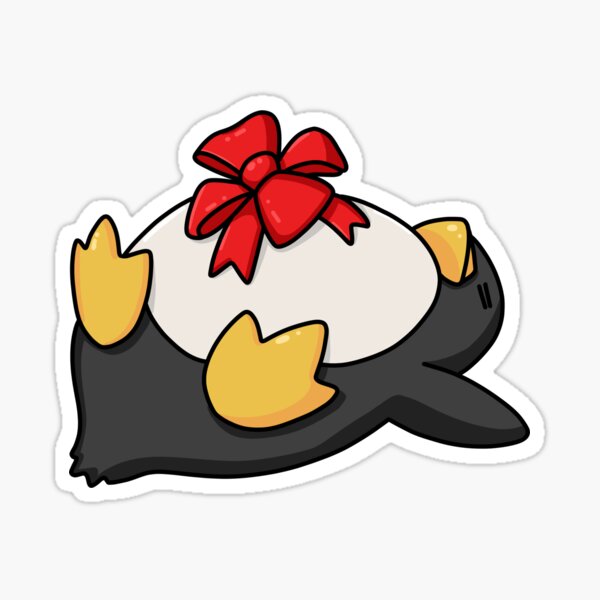 Penguin Went Too Hard for Christmas Sticker