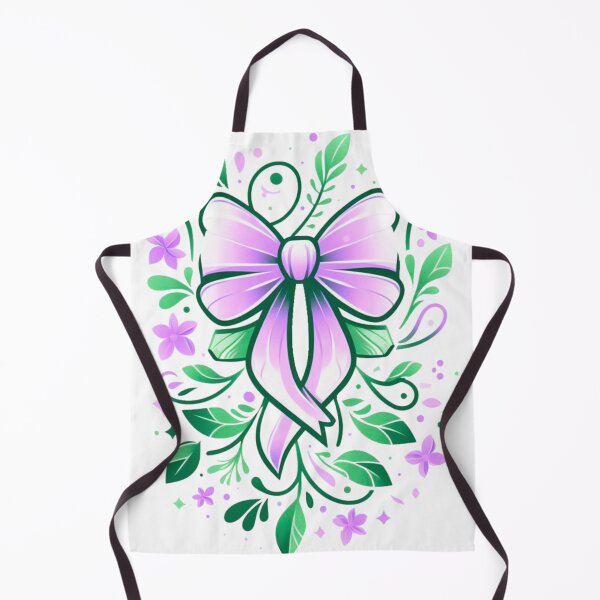 Item preview, Purple and Green Bow Doodle - Ribbon Graphic Art designed and sold by Star-Fragment.