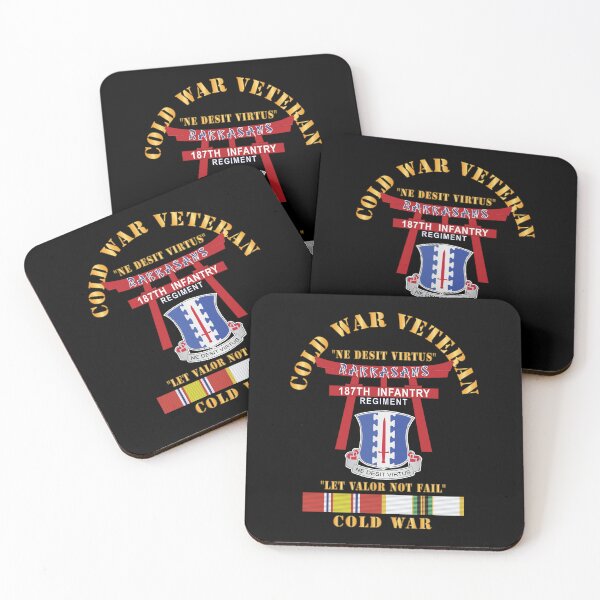 Item preview, Army - Cold War Veteran - 187th Infantry Regiment - Torii, Rakkasans, Let Valor Not Fail, English, Latin w COLD SVC X 300 designed and sold by Military Insignia Products.
