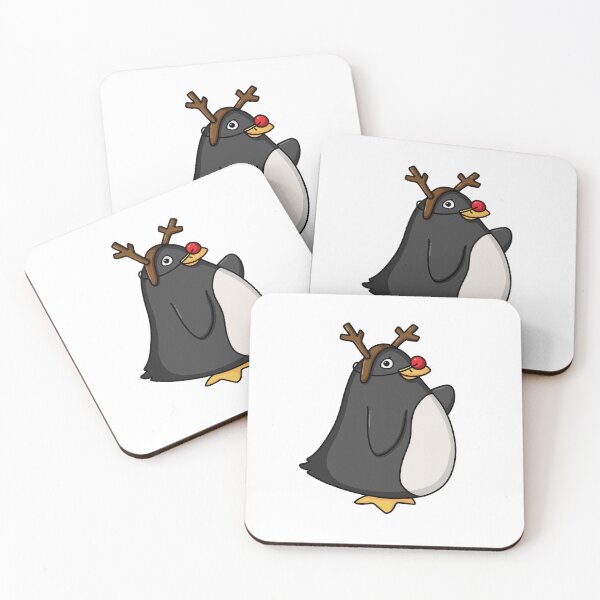 Item preview, Penguin Impersonates Rudolph for Christmas designed and sold by rageofthenerd.