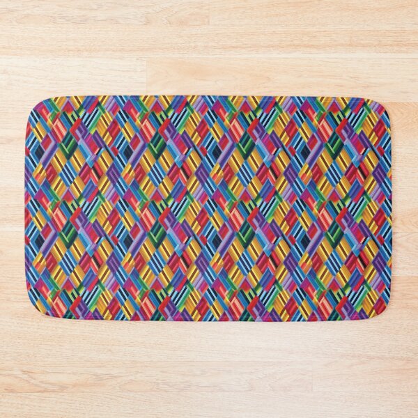 Item preview, Colorful woven fabric seamless pattern 044 designed and sold by Phumtanis66.