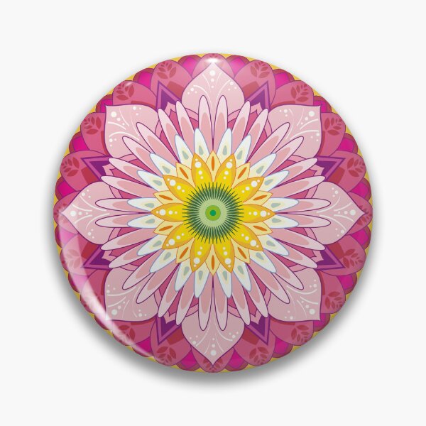 Item preview, Flower aster as mandala ornament designed and sold by katartcreative.