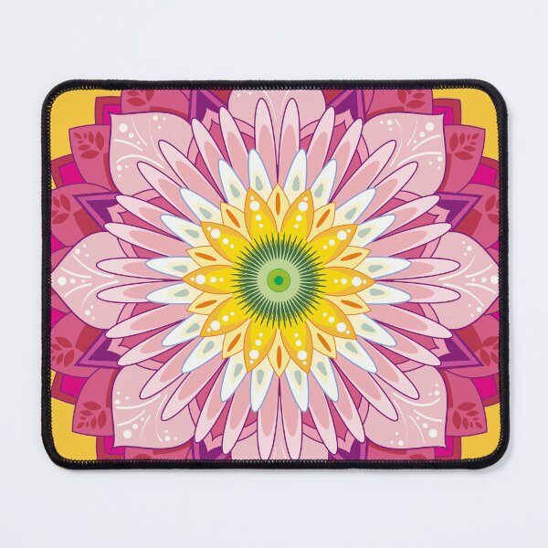 Item preview, Flower aster as mandala ornament designed and sold by katartcreative.