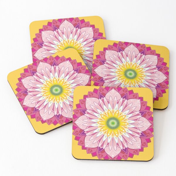 Item preview, Flower aster as mandala ornament designed and sold by katartcreative.