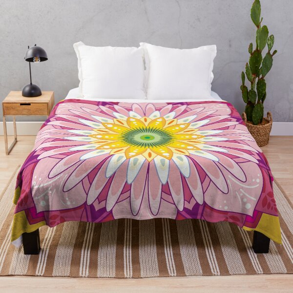 Item preview, Flower aster as mandala ornament designed and sold by katartcreative.
