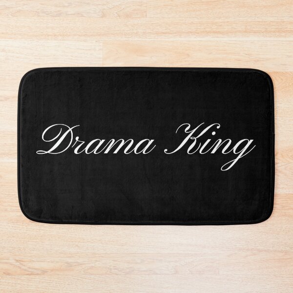 Item preview, Chic Drama King Calligraphy Design in White Text  designed and sold by KikiValley.