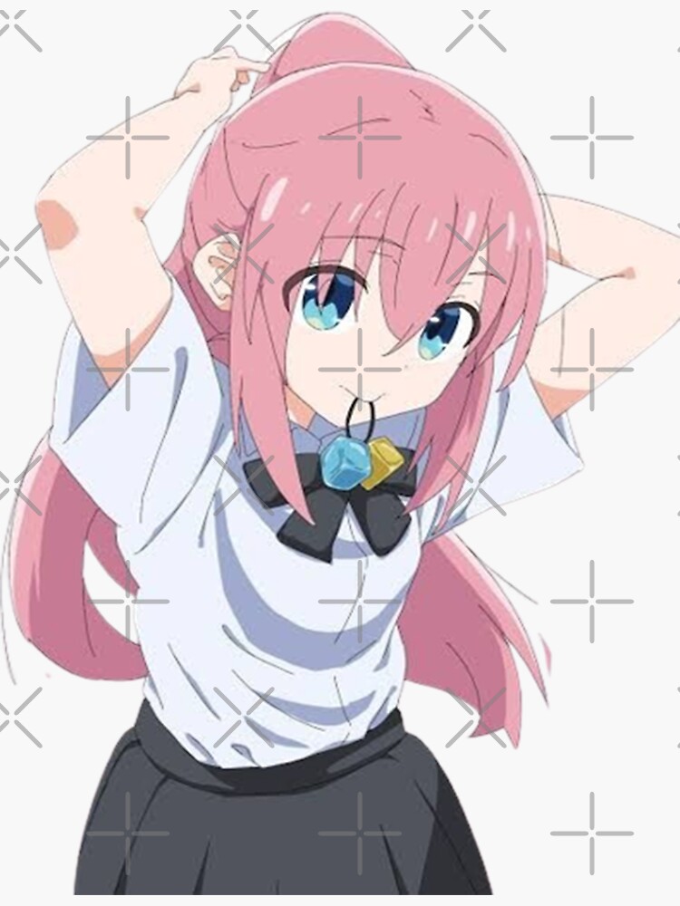 Aperçu 3 sur 3. Sticker avec l'œuvre Gotou Hitori - Bocchi le rocher créée et vendue par Theodorelmuller.
