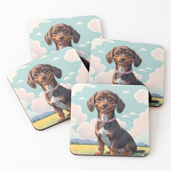 Item preview, Adorable Dachshund dog surreal artwork designed and sold by Tio-Tecun.