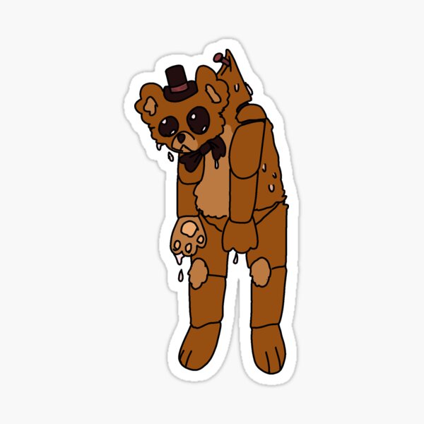 FNAF Nightmare Fredbear Fanart Sticker for Sale by tayatarantula