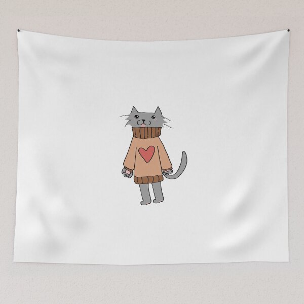 Item preview, heart cat designed and sold by Fuanya.
