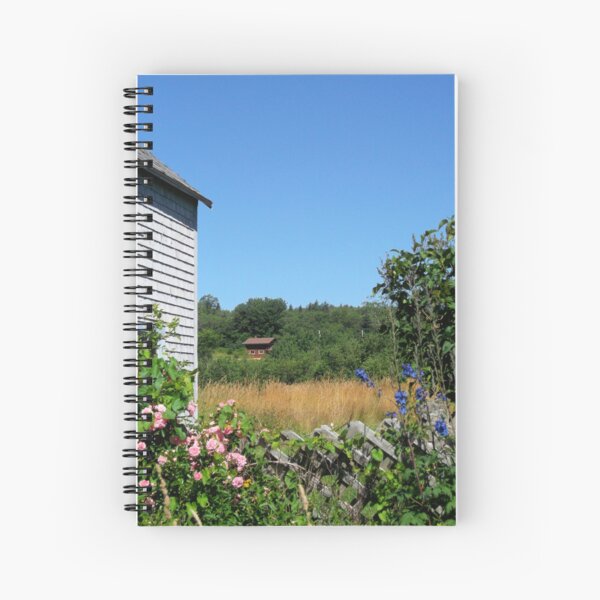 View Past Grey Barn 1: farm country. Spiral Notebook