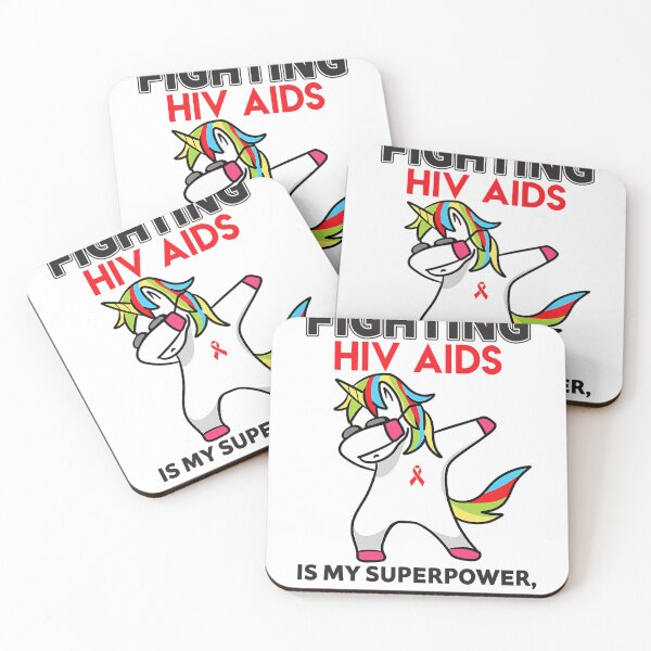 Item preview, Fighting HIV AIDS Is My Superpower HIV Awareness Unicorn designed and sold by defabiosofxs.