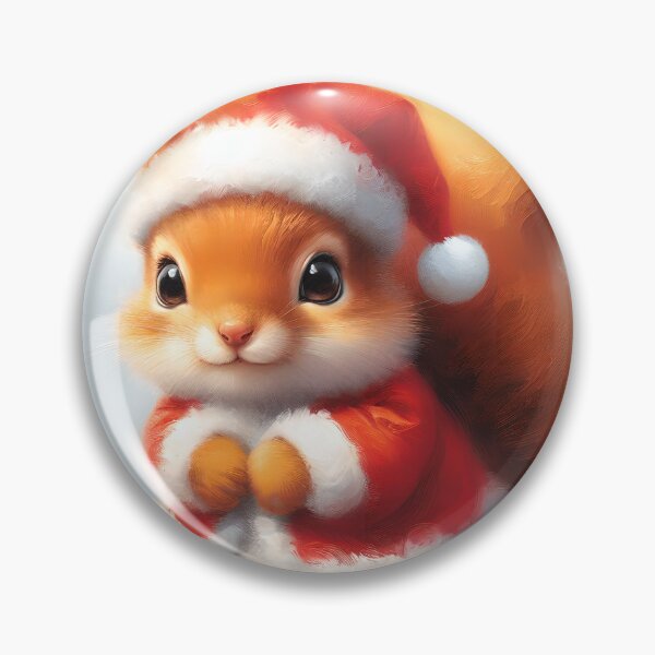 Item preview, squirrel in santa outfit designed and sold by KateBlakeO.