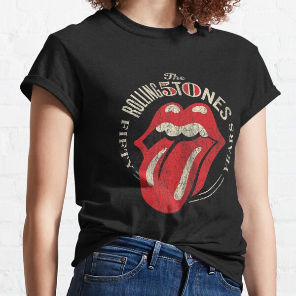 Mens The Rolling Stones 50th Anniversary Logo Classic T-Shirt
