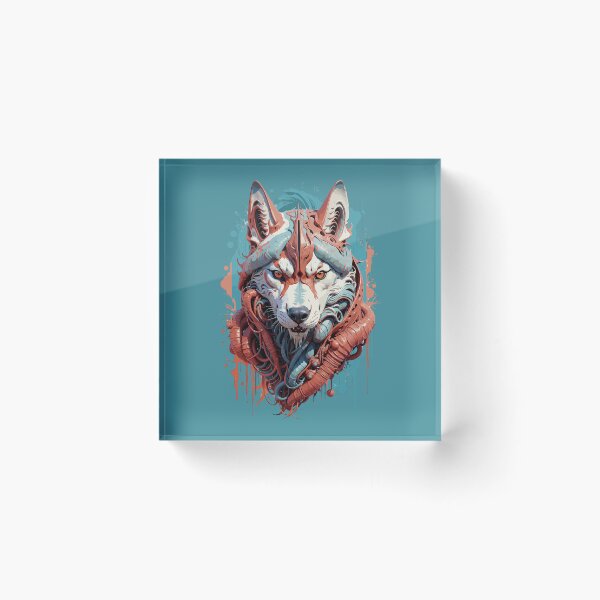 Item preview, Futuristic Biopunk Siberian Husky Dog designed and sold by faunathreads.