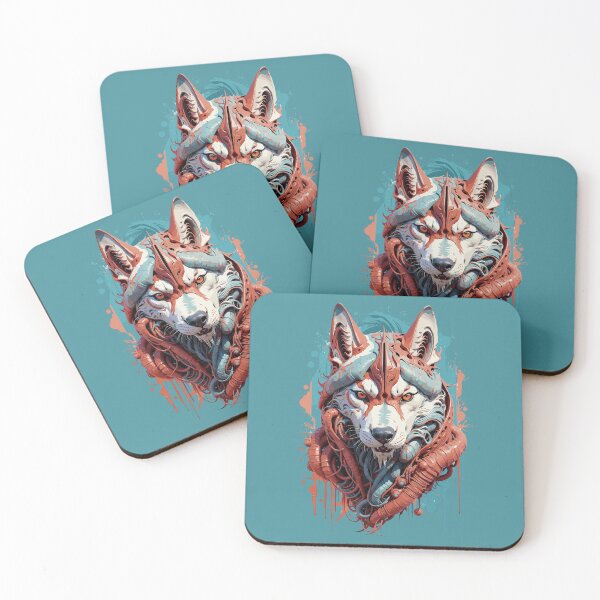 Item preview, Futuristic Biopunk Siberian Husky Dog designed and sold by faunathreads.