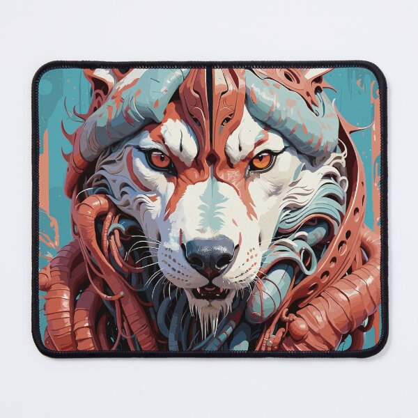 Item preview, Futuristic Biopunk Siberian Husky Dog designed and sold by faunathreads.