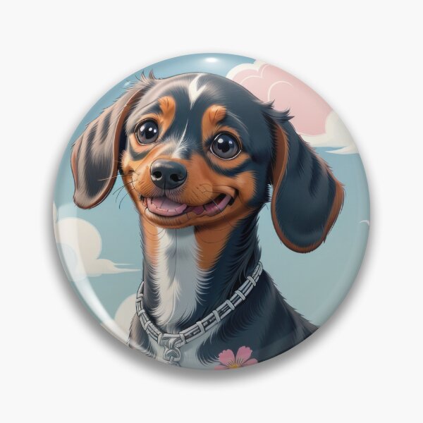 Item preview, Adorable Dachshund dog beautiful colorful landscape designed and sold by Tio-Tecun.