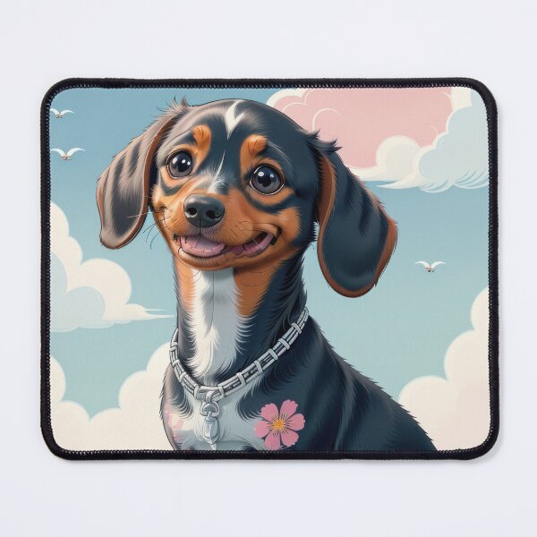 Item preview, Adorable Dachshund dog beautiful colorful landscape designed and sold by Tio-Tecun.