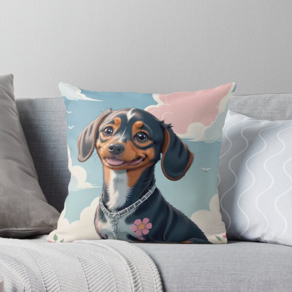 Item preview, Adorable Dachshund dog beautiful colorful landscape designed and sold by Tio-Tecun.