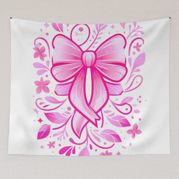 Item preview, Hot Pink Bow Doodle Graphic Art - Transparent Background designed and sold by Star-Fragment.