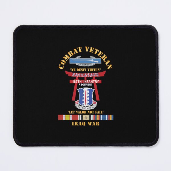 Item preview, Army - Combat Veteran - 187th Infantry Regiment - Torii, Rakkasans, Let Valor Not Fail, English, Latin w CIB w IRAQ SVC X 300 designed and sold by Military Insignia Products.