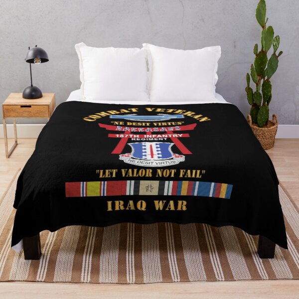 Item preview, Army - Combat Veteran - 187th Infantry Regiment - Torii, Rakkasans, Let Valor Not Fail, English, Latin w CIB w IRAQ SVC X 300 designed and sold by Military Insignia Products.