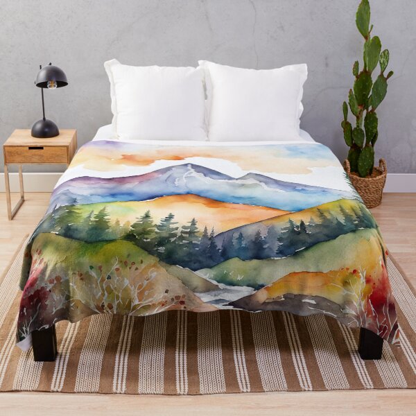 Item preview, Water painted mountain landscape designed and sold by twisted-dot.