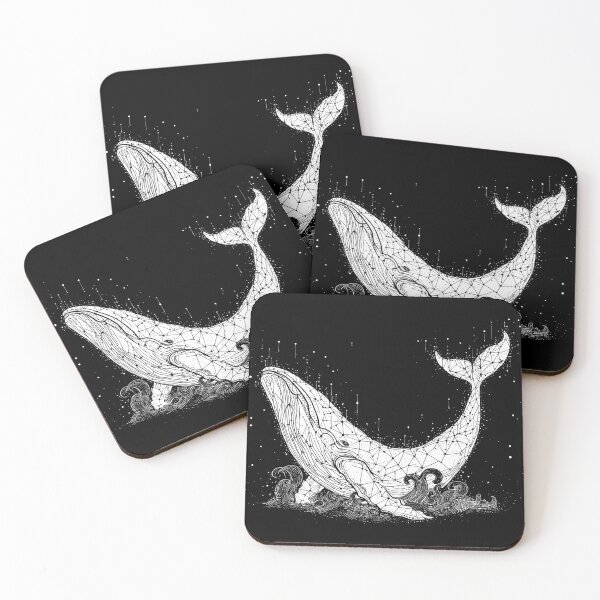 Item preview, White Cosmic Whale designed and sold by PrintSoulDesign.