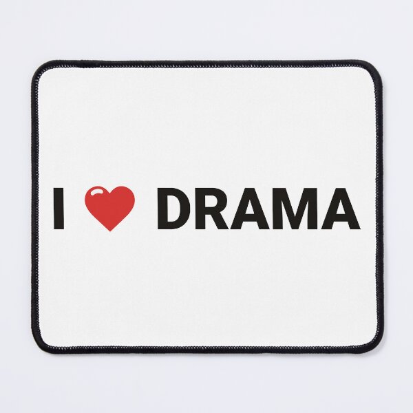 Item preview, I Love Drama Bold Heart Design in black font designed and sold by KikiValley.