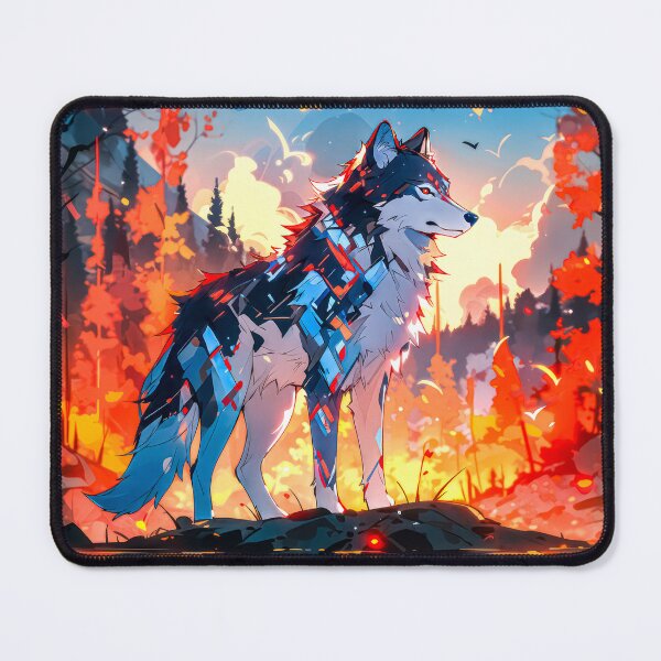 Item preview, Astral Wolf in Forest Twilight designed and sold by Star Art ia.