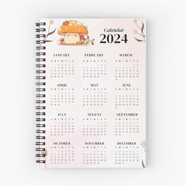 Item preview, Minimalist Aesthetic 2024 Year Calendar designed and sold by Sneh Universe.