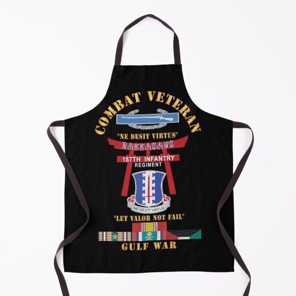 Item preview, Army - Combat Veteran - 187th Infantry Regiment - Torii, Rakkasans, Let Valor Not Fail, English, Latin w CIB w GULF SVC X 300 designed and sold by Military Insignia Products.
