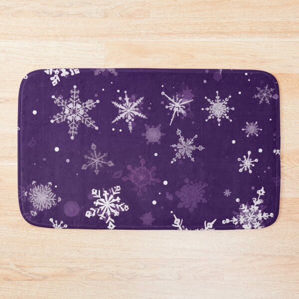 Item preview, CHRISTMAS  |  Snowflakes on Purple designed and sold by RedHandedOD.