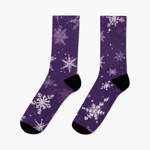 Item preview, CHRISTMAS  |  Snowflakes on Purple designed and sold by RedHandedOD.