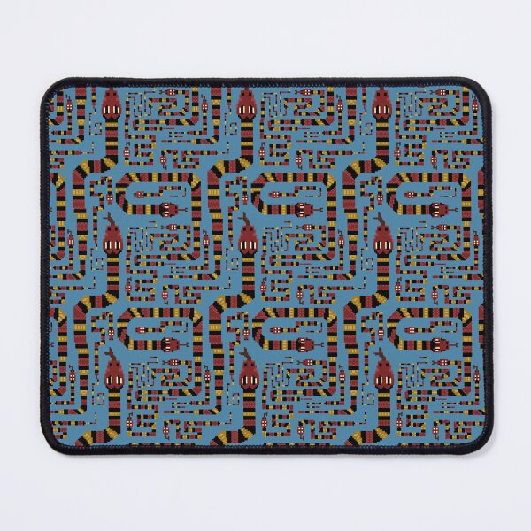 Item preview, Coral sneaky snake pixel pattern. Blue, Small designed and sold by SamohtCreates.