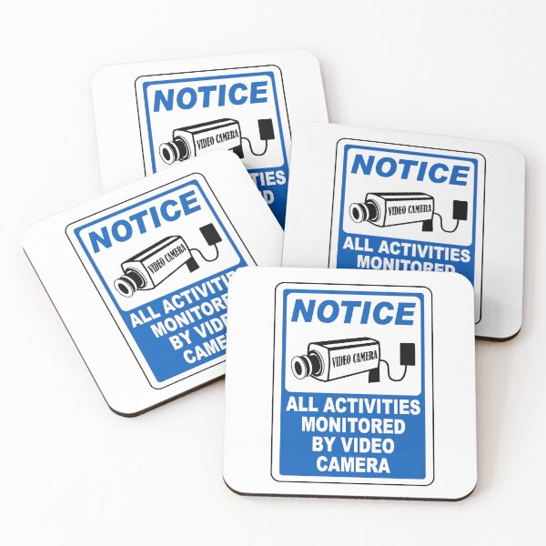 Item preview, All activities monitored by video camera - Notice Sign designed and sold by safetysignprod.