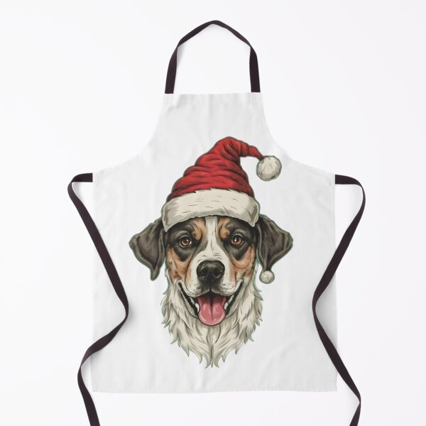 Item preview, Dog with Santa Claus Hat designed and sold by JustBadWords.