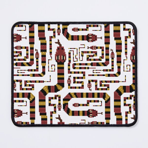 Item preview, Coral sneaky snake pixel pattern. White, Large designed and sold by SamohtCreates.