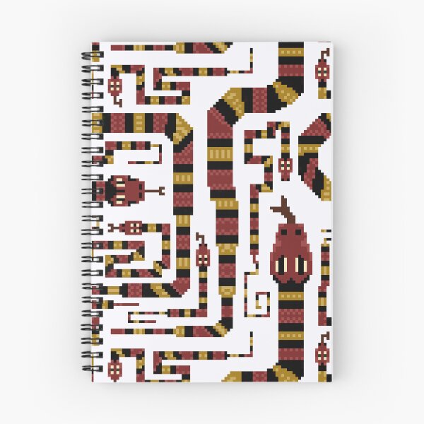 Item preview, Coral sneaky snake pixel pattern. White, Large designed and sold by SamohtCreates.