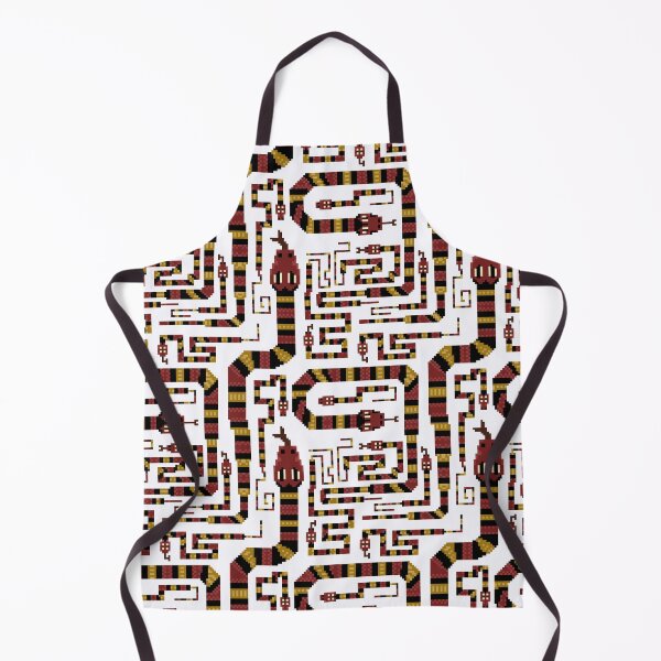 Item preview, Coral sneaky snake pixel pattern. White, Large designed and sold by SamohtCreates.