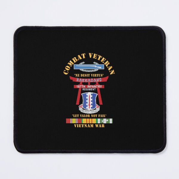 Item preview, Army - Combat Veteran - 187th Infantry Regiment - Torii, Rakkasans, Let Valor Not Fail, English, Latin w CIB w VN SVC X 300 designed and sold by Military Insignia Products.