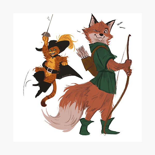 Item preview, “The Fox and the Cat” designed and sold by _elevenofspades.